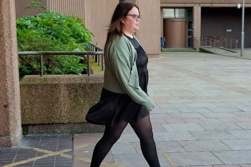 Kate Southern outside Liverpool Crown Court following an earlier hearing