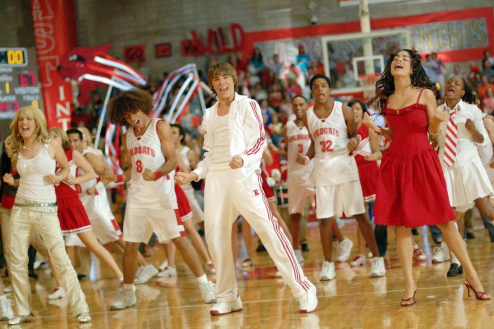 A still from the movie High School Musical