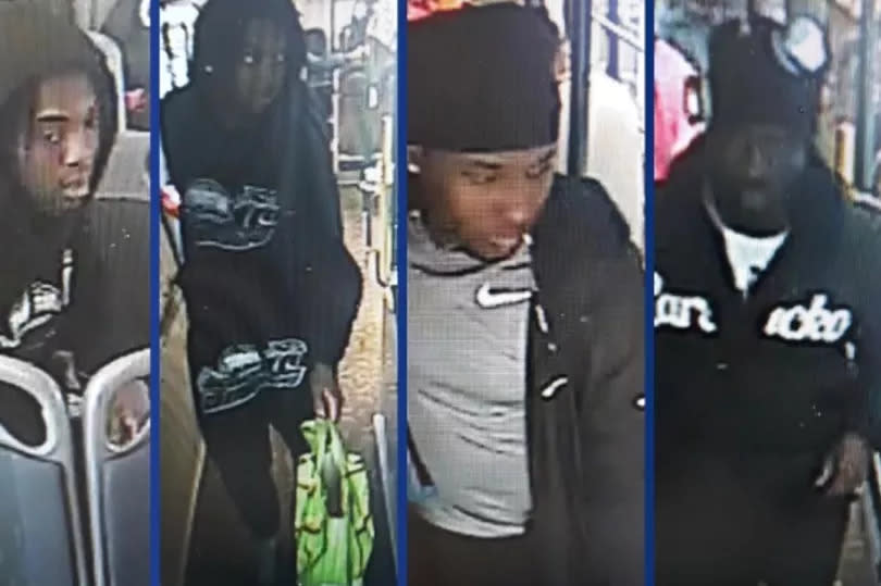 Four young men are pictured in this police appeal