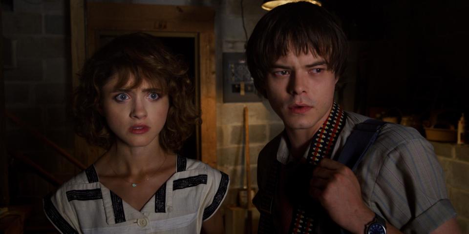 Dyer and her boyfriend Charlie Heaton in ‘Stranger Things’Netflix