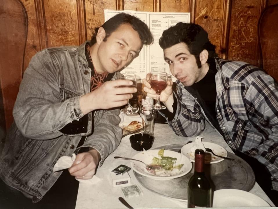 <div class="inline-image__caption"><p>Joe Strummer and Josh Cheuse</p></div> <div class="inline-image__credit">Josh Cheuse</div>