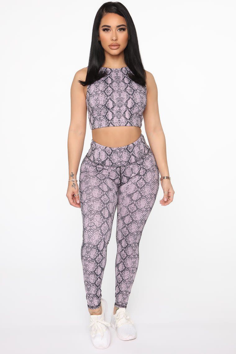 Snake Bite Active Crop Top In Power Flex