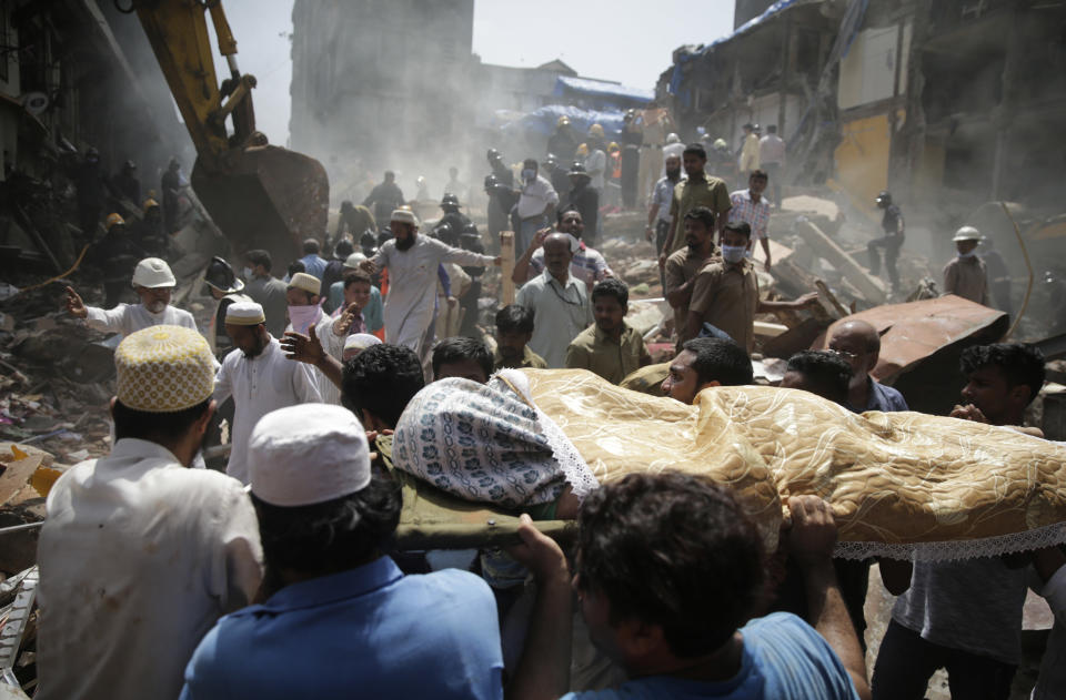 Mumbai building collapses after torrential rain