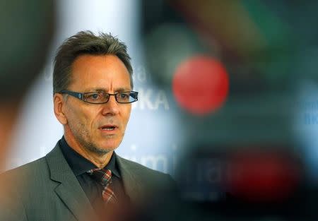 Holger Muench, Chief Commissioner of Germany's Bundeskriminalamt (BKA) Federal Crime Office speaks during a media day in Wiesbaden, Germany, July 27, 2016. REUTERS/Ralph Orlowski