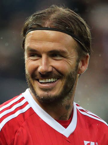 Matthew Ashton - AMA/Getty David Beckham walks out before the David Beckham Match for Children in aid of UNICEF on November 14, 2015, in Manchester, England.