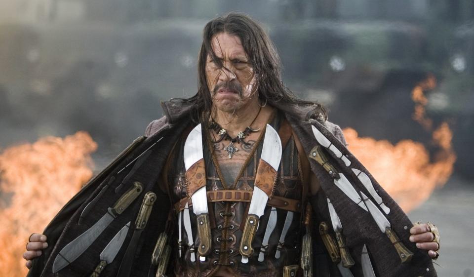 Danny Trejo made his debut as Machete in 'Grindhouse's fake trailer (credit: Dimension Films/TWC)