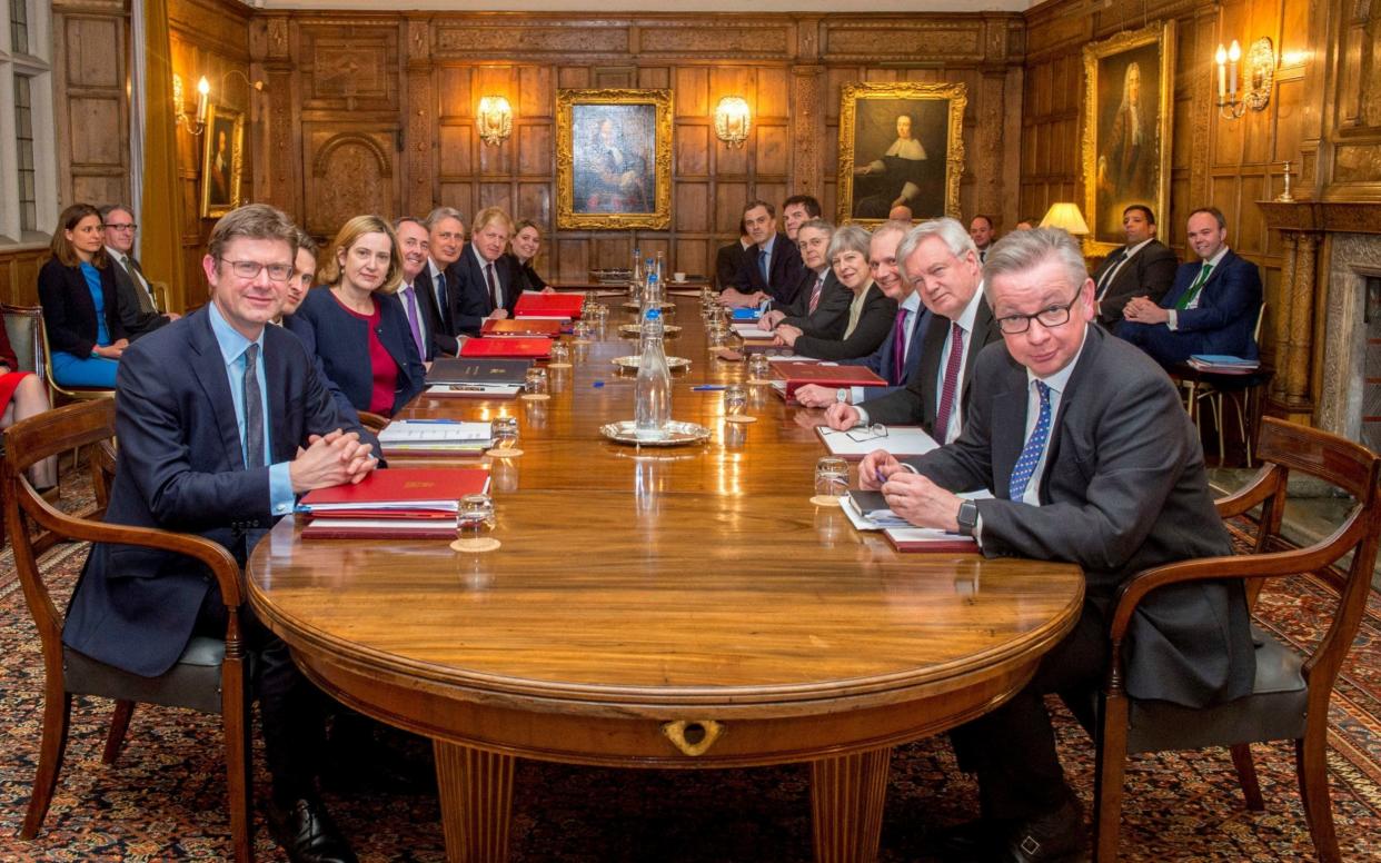 The Cabinet at Chequers - PA