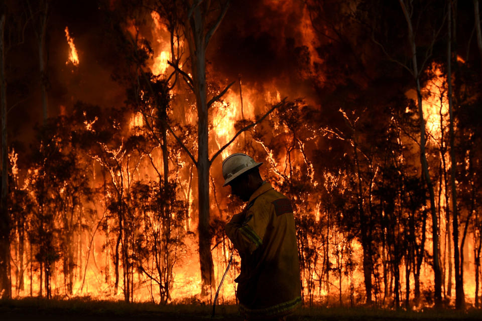 Wildfires in Medowie, Australia