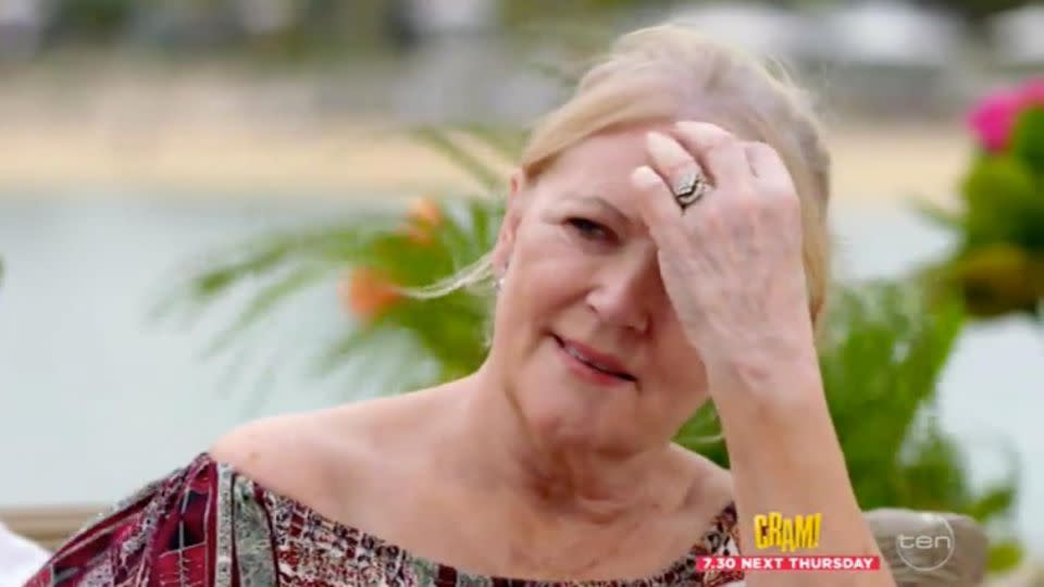 Awwwww, Sandi. Source: Channel 10