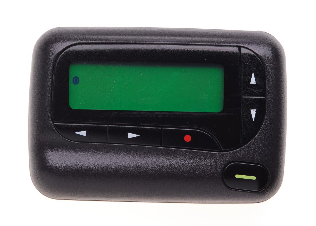 Pager on white