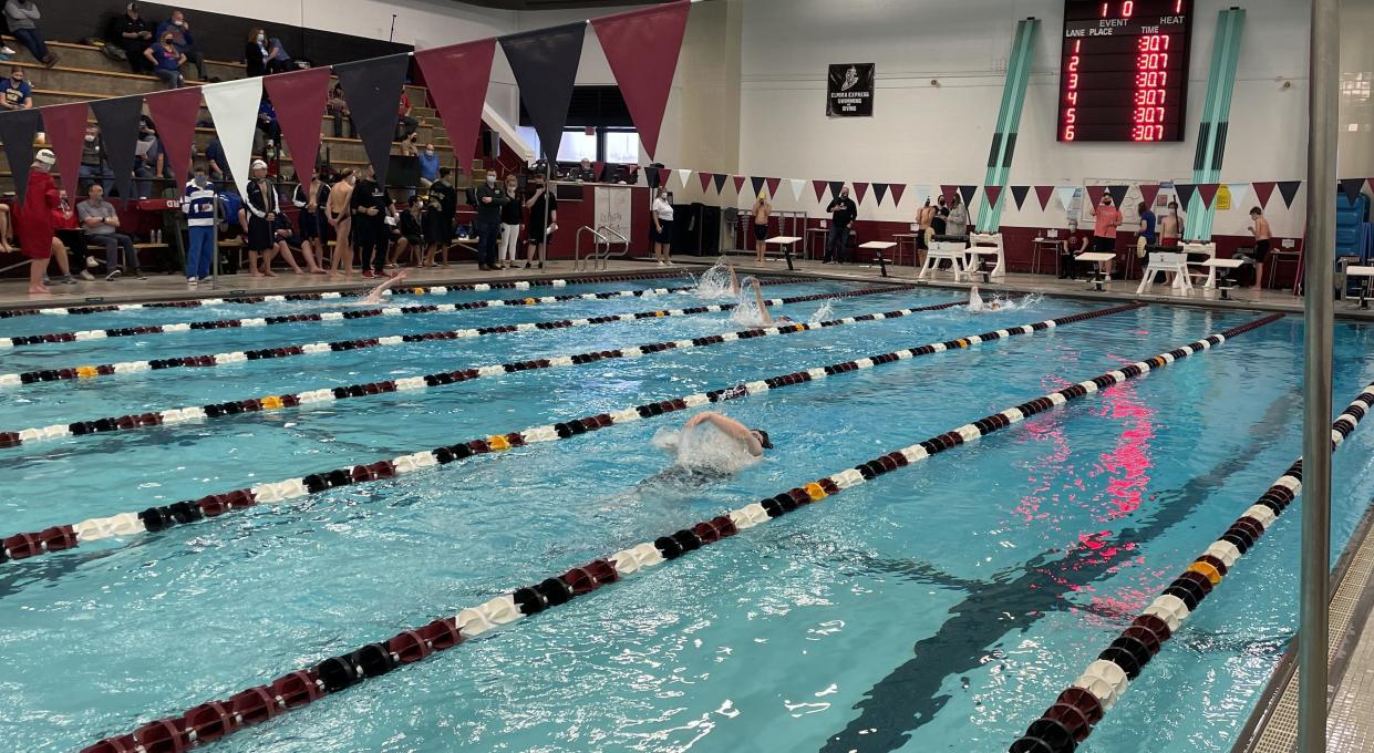 Action from the EImira Invitational boys swimming and diving meet Jan. 15, 2022 at Elmira High School.