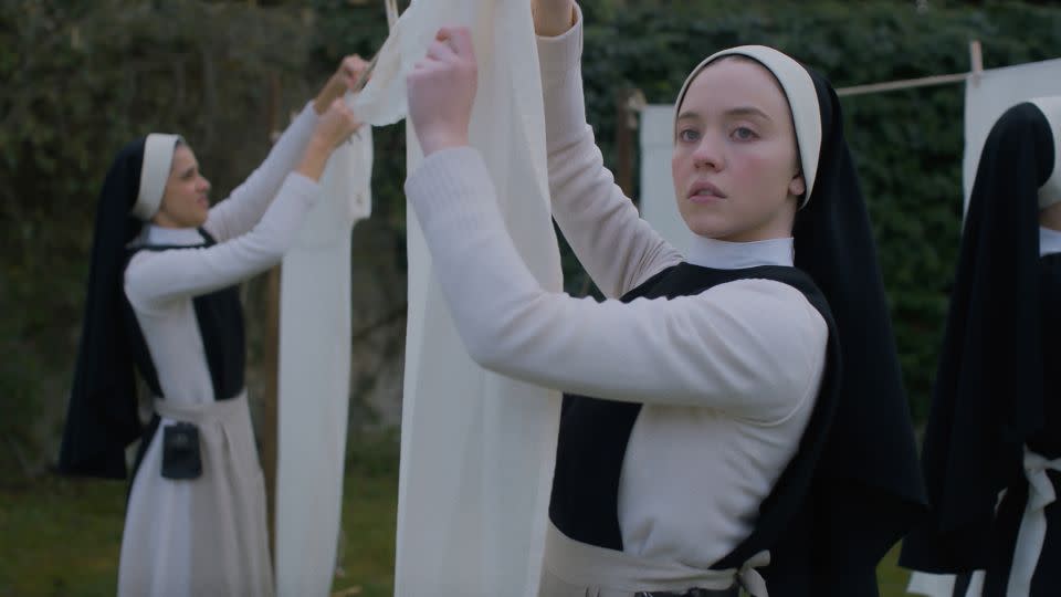 In Sydney Sweeney's latest film, she plays a woman who joins a convent in a remote part of Italy. - NEON