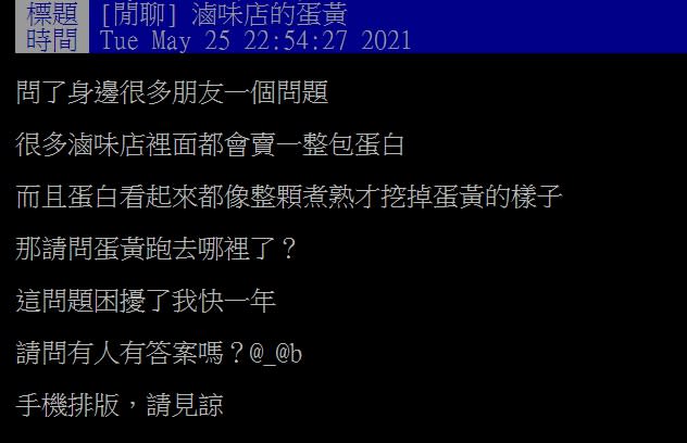 滷味店單賣蛋白那「蛋黃」呢？內行曝真相　網：真的暴利