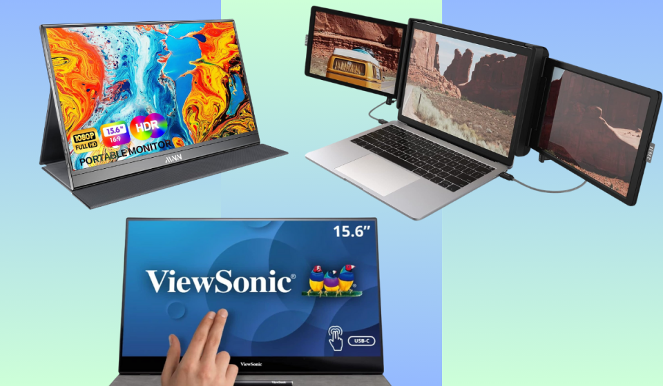Best portable monitors:  MNN, Xebec, ViewSonic