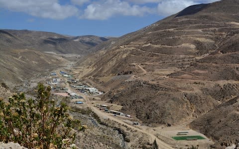 Quellaveco mine site in Peru