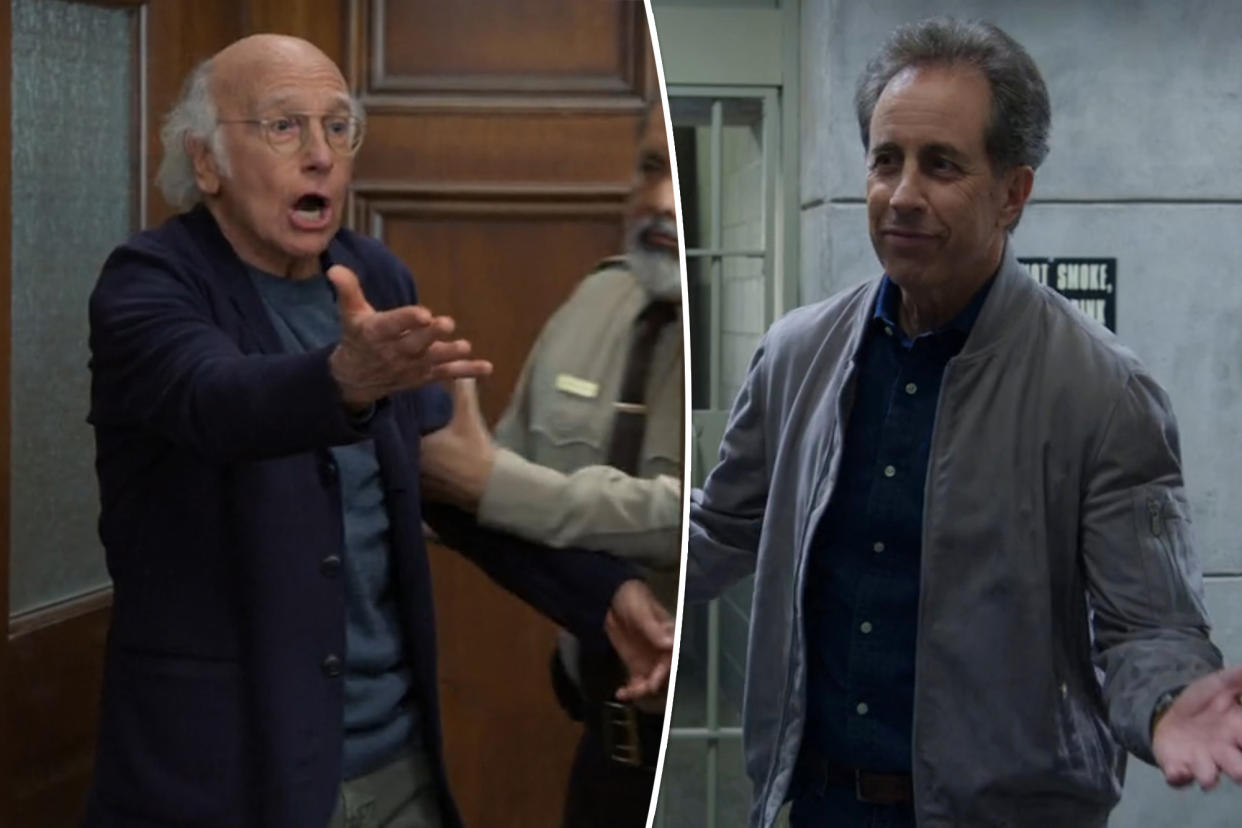 Larry David and Jerry Seinfeld on 