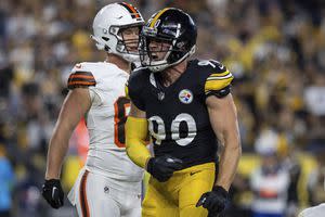 LOOK: Steelers' T.J. Watt breaks James Harrison's franchise career