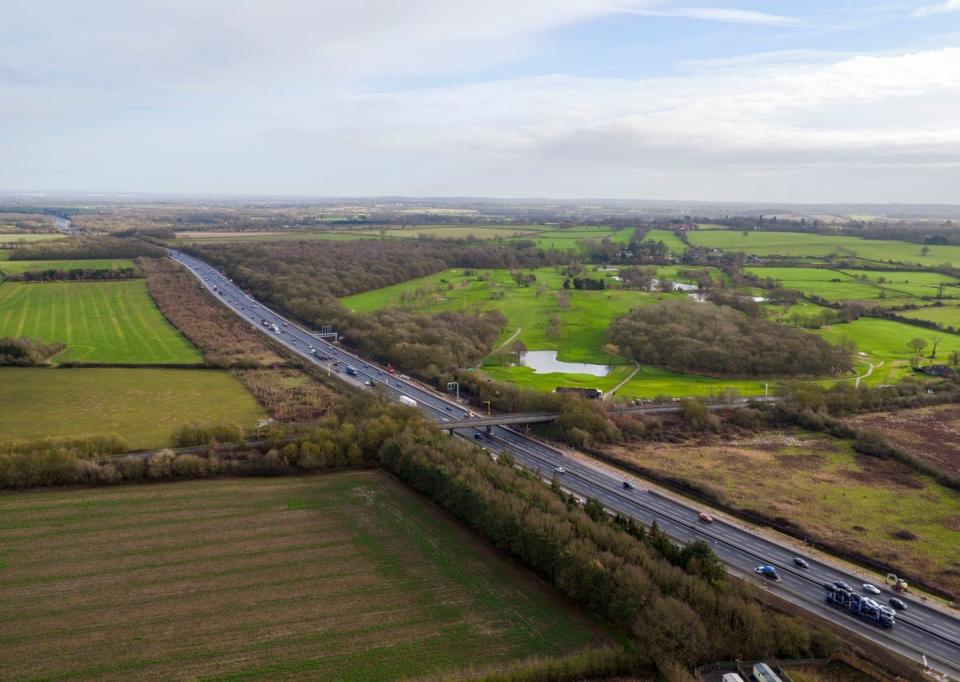 A view of a motorway. Crash for cash gangs are spreading out and targeting people in towns and sometimes even rural villages, the Insurance Fraud Bureau is warning (Steve Parsons/PA) (PA Archive)