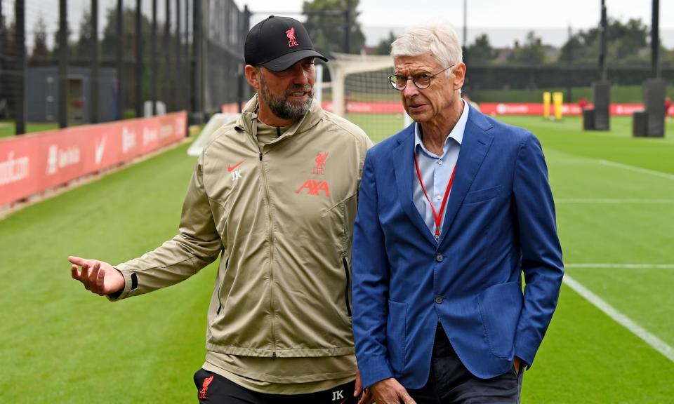 <span>Jürgen Klopp and Arsène Wenger have been transformative figures in European football. </span><span>Photograph: Andrew Powell/Liverpool FC/Getty Images</span>