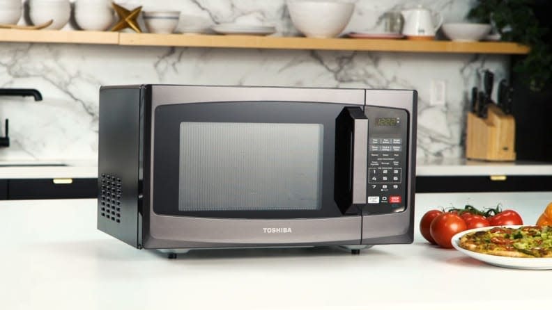This inexpensive microwave also has a smart sensor that prevents over-heating.