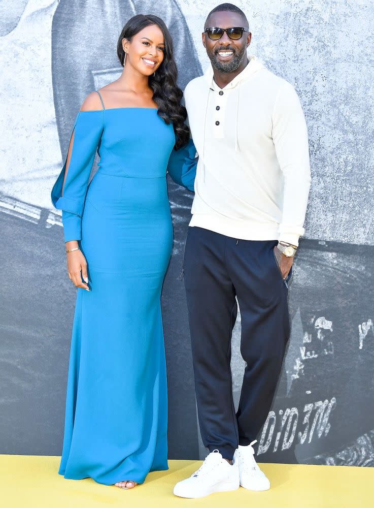 Sabrina Dhowre and Idris Elba | Jeff Spicer/Getty