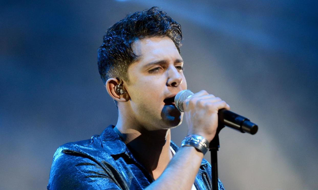 <span>Ross Davidson on stage with Spandau Ballet at the Eventim Apollo, London in 2018. He will be sentenced in September.</span><span>Photograph: Dave J Hogan/Getty Images</span>