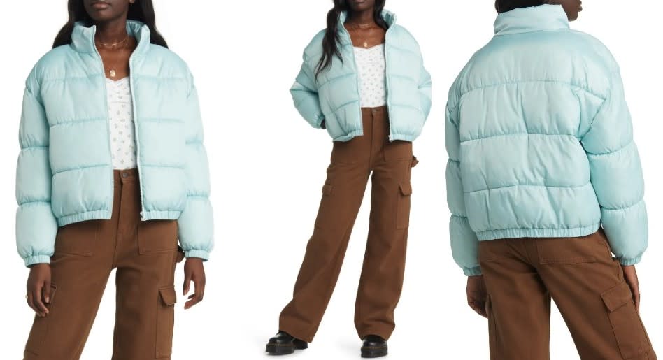 BP. Water Resistant Recycled Polyester Puffer Jacket - Nordstrom, $53 (originally $89)