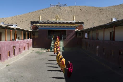 The Tnagyud Gompa monastery in northern India is isolated by snow for seven months a year