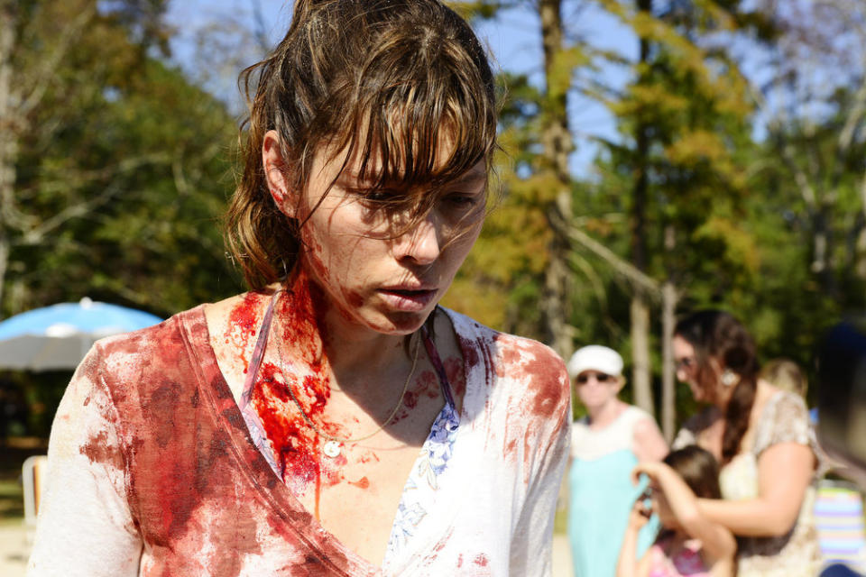 THE SINNER "Pilot" Episode 101 -- Pictured: Jessica Biel as Cora -- (Photo by: Brownie Harris/USA Network)