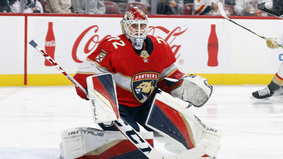 The two-time Vezina Trophy winner occupying the Panthers crease will be a central figure of the Stanley Cup Final. (Getty)