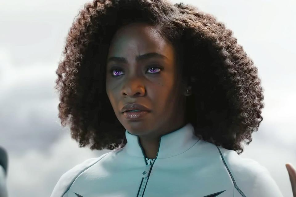 <p>Marvel / Walt Disney Studios Motion Pictures / Courtesy of Everett</p> Teyonah Parris as Monica Rambeau in 