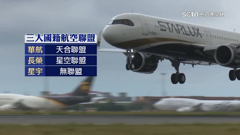 三大國籍航空公司只有星宇航空沒有聯盟。