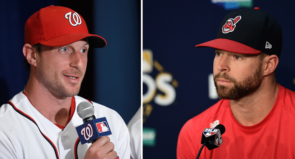 Max Scherzer and Corey Kluber win Cy Young awards. (AP)