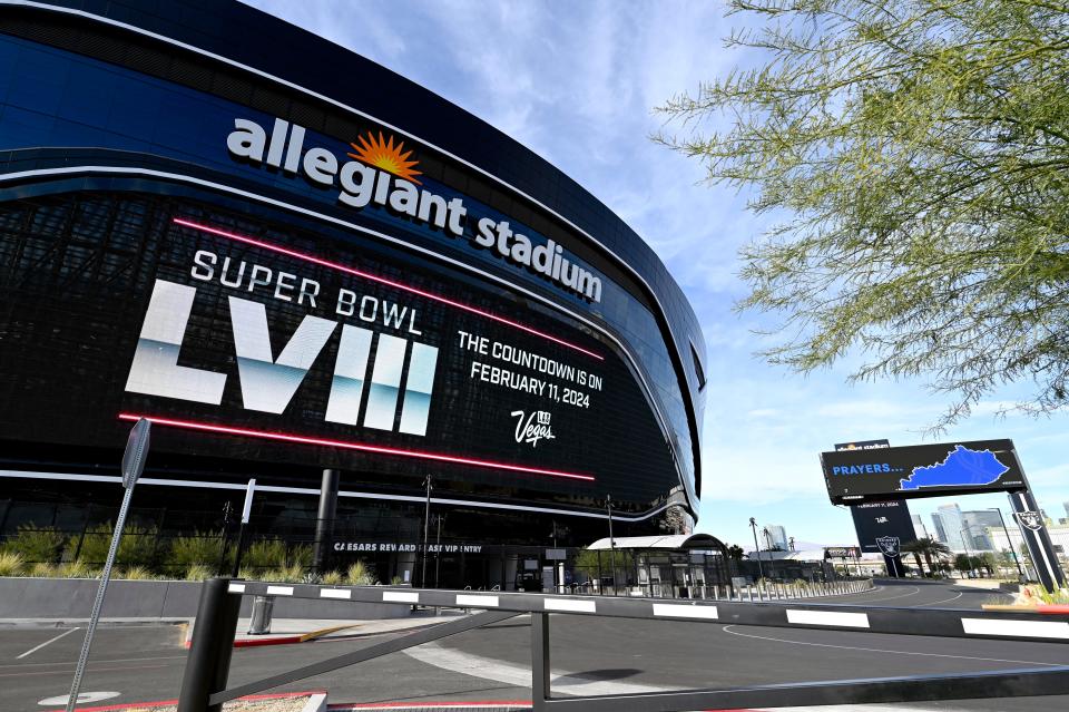 Super Bowl 58 will be played at Allegiant Stadium in Paradise, Nevada.