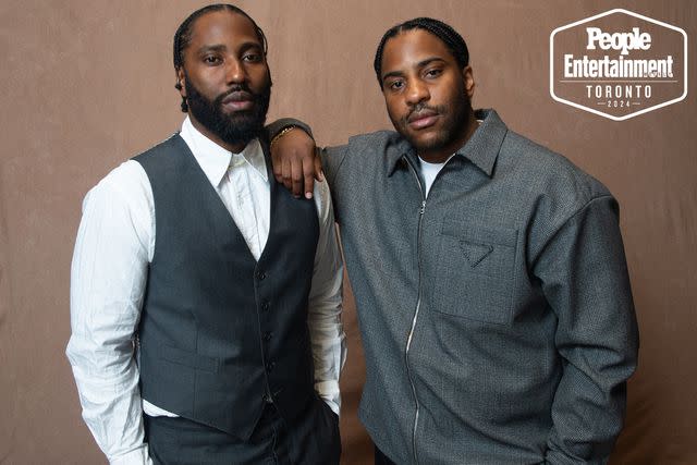 <p>Ben Trivett/Shutterstock</p> John David Washington and Malcolm Washington (The Piano Lessons) photographed in the PEOPLE, EW and Shutterstock Toronto International Film Festival 2024 Portrait Studio on September 8, 2024 in Toronto, Ontario, Canada.