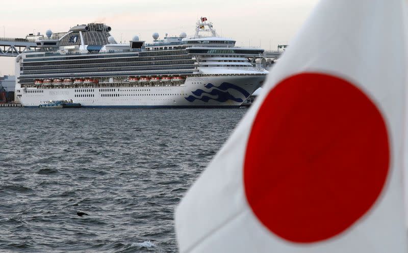 FILE PICTURE: Cruise ship Diamond Princess at Daikoku Pier Cruise Terminal in Yokohama