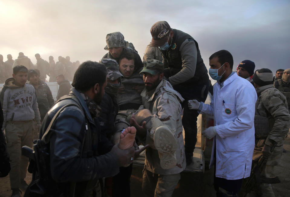 Wounded in Mosul