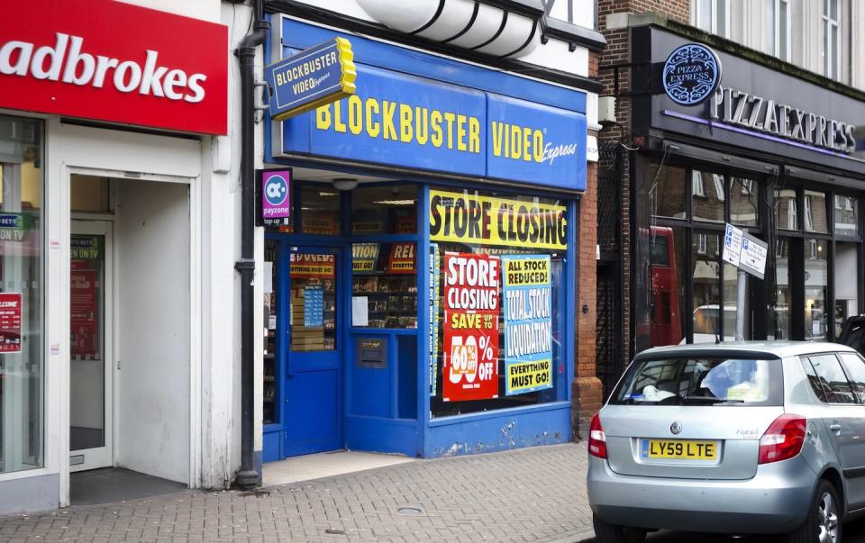 Blockbuster filed for chapter 11 bankruptcy in 2010.
