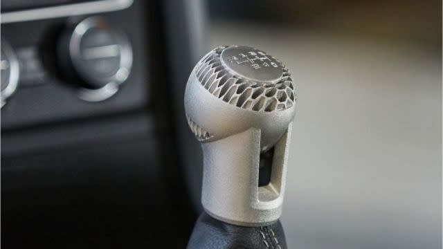 Gear knob produced using new 3D printing process