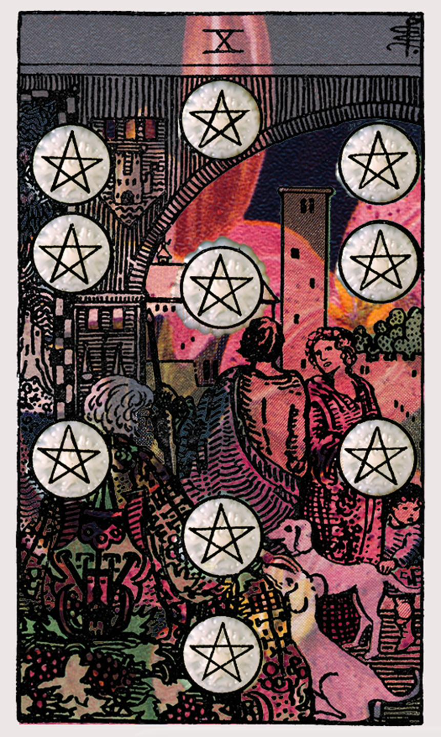 ten of pentacles tarot card