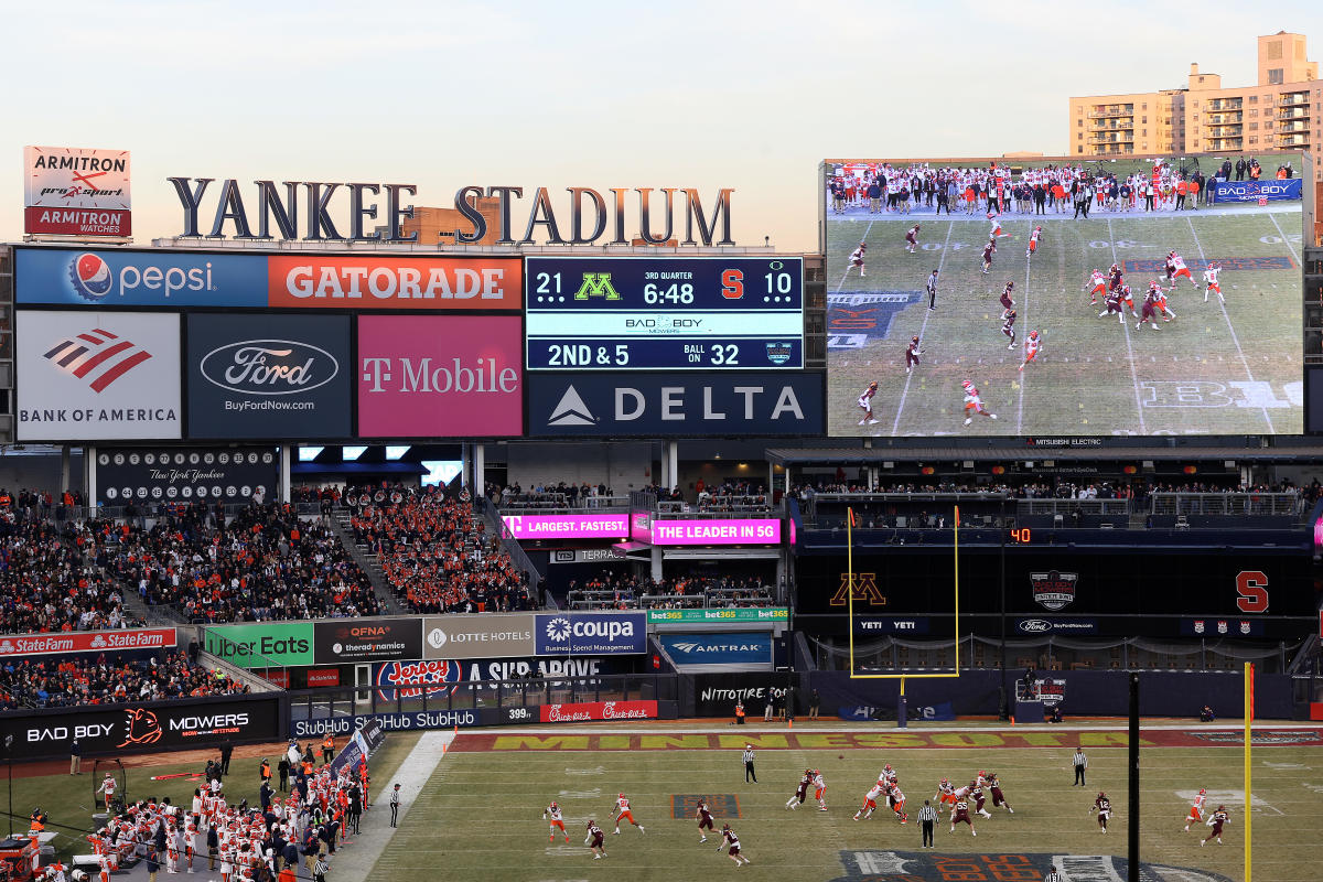 Pitt, Syracuse to meet at Yankee Stadium in 2023