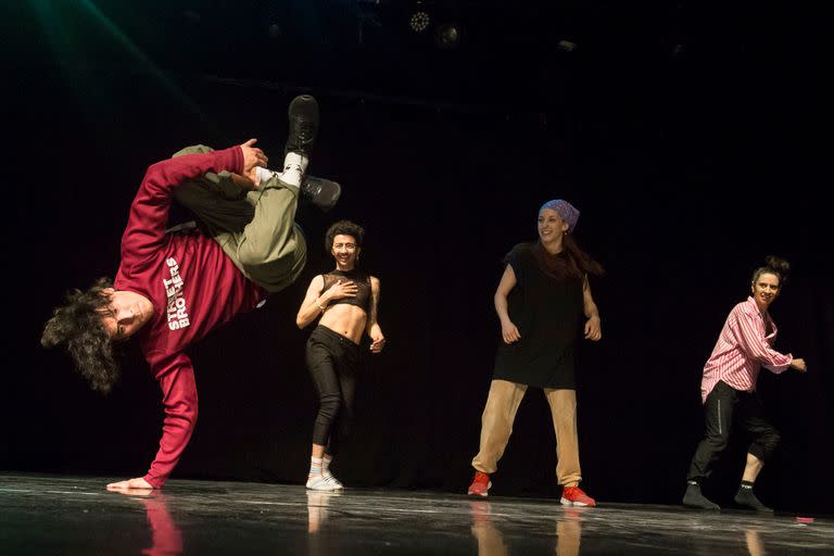 Una escena de las audiciones para Battle of Styles, que se realizaron en el escenario de Konex el 23 de septiembre; el próximo viernes será el espectáculo