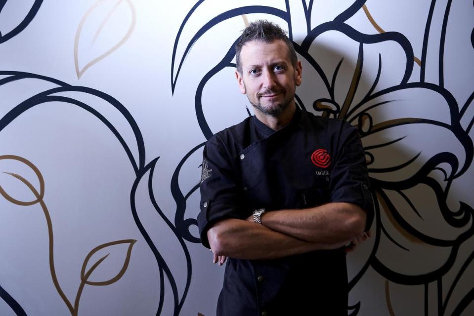 以義大利餐廳「Trattoria Zappatori」獲得一星的主廚Christian Milone，海外第一間餐廳開在台灣。（CROM by Christian Milone Taipei提供）