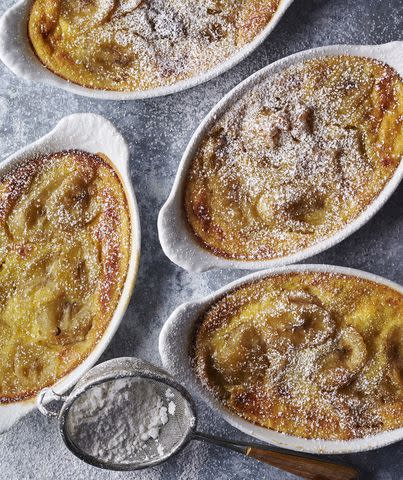 Hector Manuel Sanchez Clafoutis is a classic French dessert that tastes something like a soufflé, custard, and pancake all rolled into one. This recipe spotlights caramelized bananas, but berries or cherries would also be delicious substitutes. <strong>Get the recipe:</strong>Caramelized Banana Clafoutis