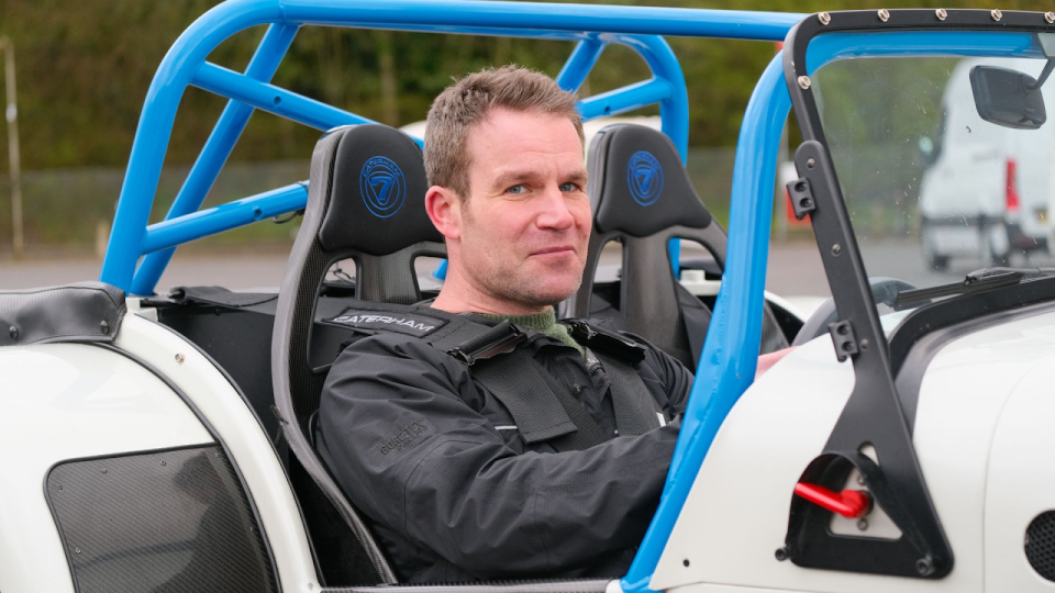 tim in the caterham seven