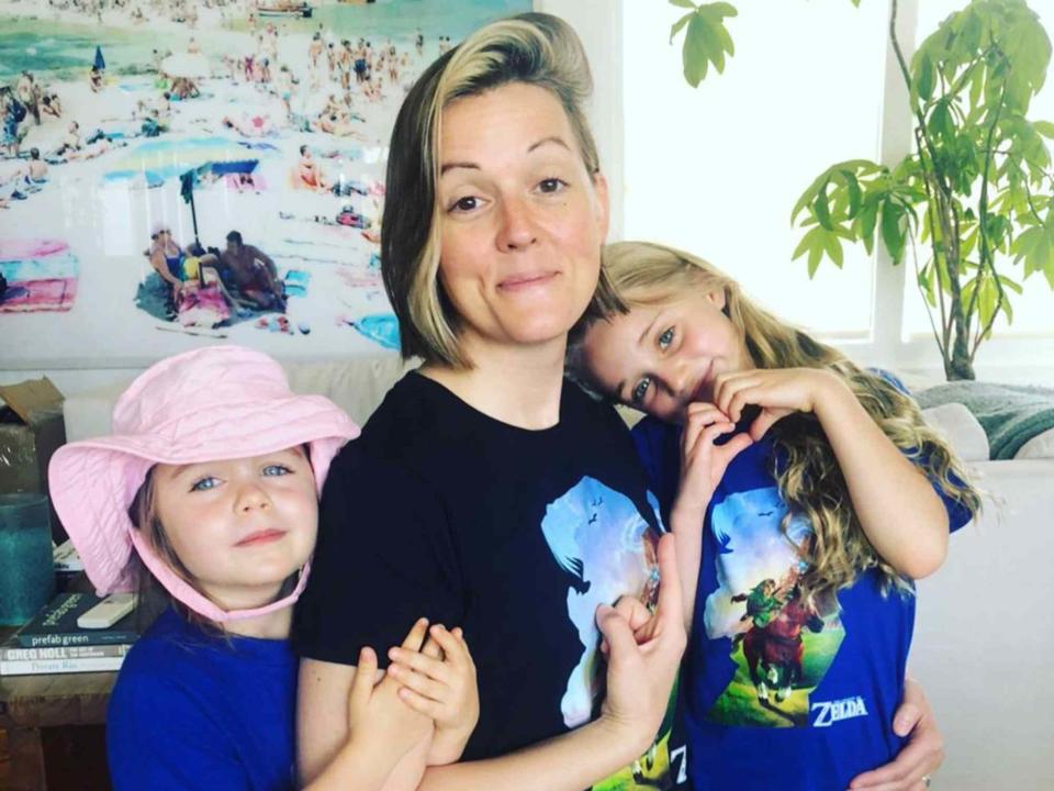 <p>Brandi Carlile Instagram</p> Brandi Carlile with her daughters, Evangeline and Elijah