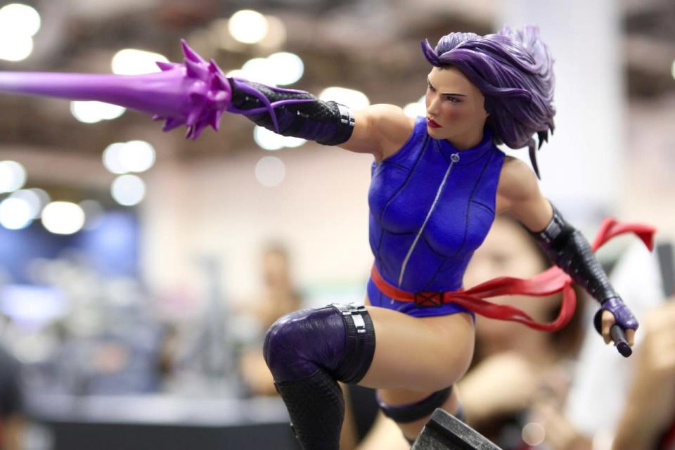 A Psylocke action figure. (Photo: Sharlene Sankaran/ Yahoo Newsroom)