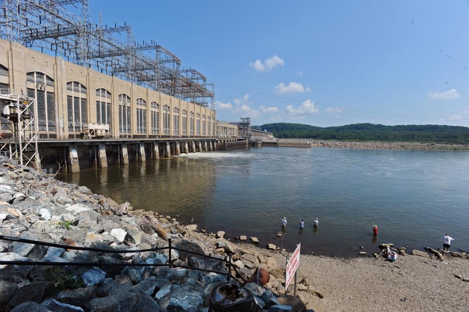 Michael Helfrich, of Lower Susquehanna Riverkeeper, is pictured at the Conowingo Dam. He is raising concern that silt and nutrient pollution attached to the sediment buildup at the dam could undermine restoration effort of the Chesapeake Bay.