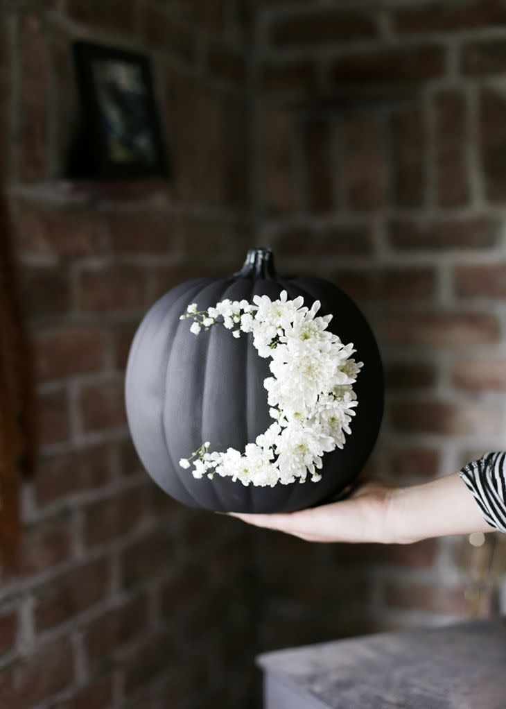 Floral Moon Pumpkin