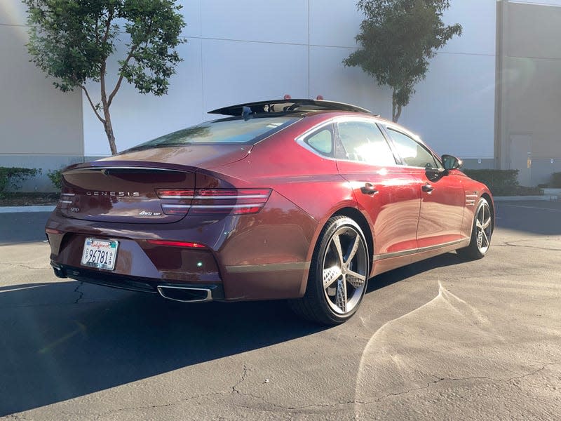 2022 Genesis G80 Sport rear view